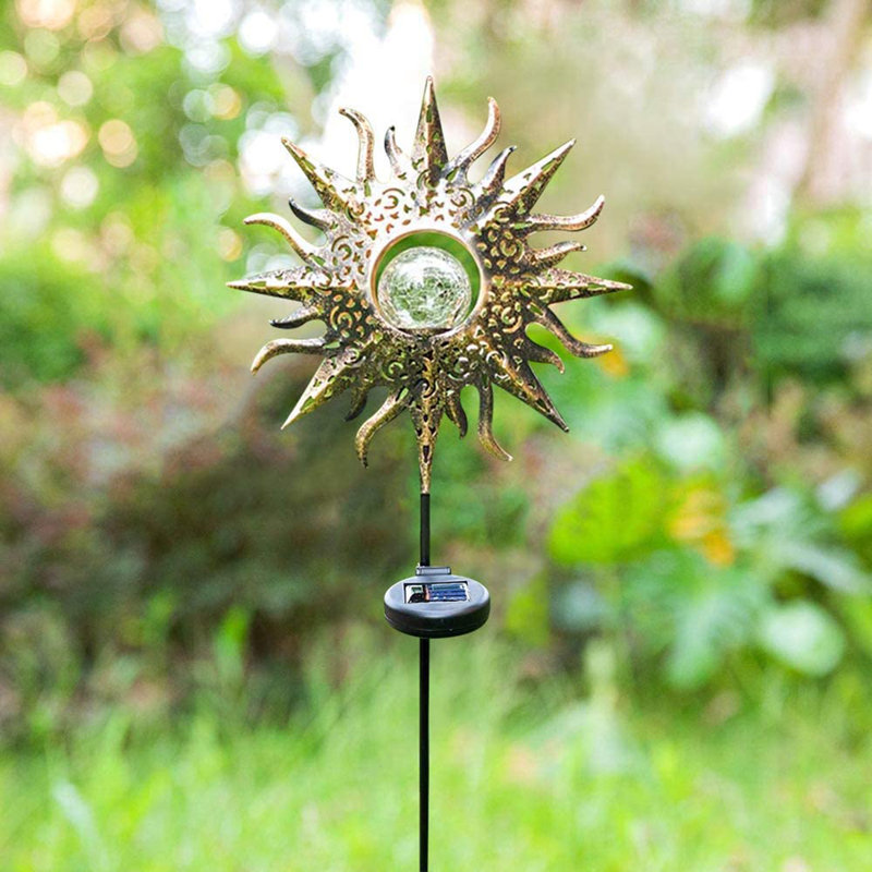 OMFG Outdoor Decorative Sun Crackle Garden Stake Wayfair